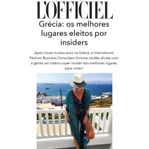 L'OFFICIEL - GRÉCIA COM SIMONE JORDÃO